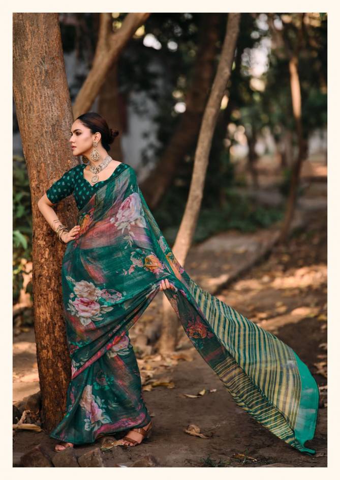 Dunki Vol 4 By Kashvi Rimijim Silk Printed Designer Sarees Wholesalers In Delhi